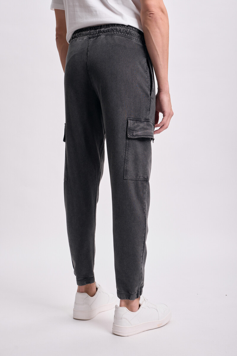 Pantalón deportivo cargo jogger Negro