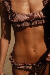 Rosette Bikini Top Salmón