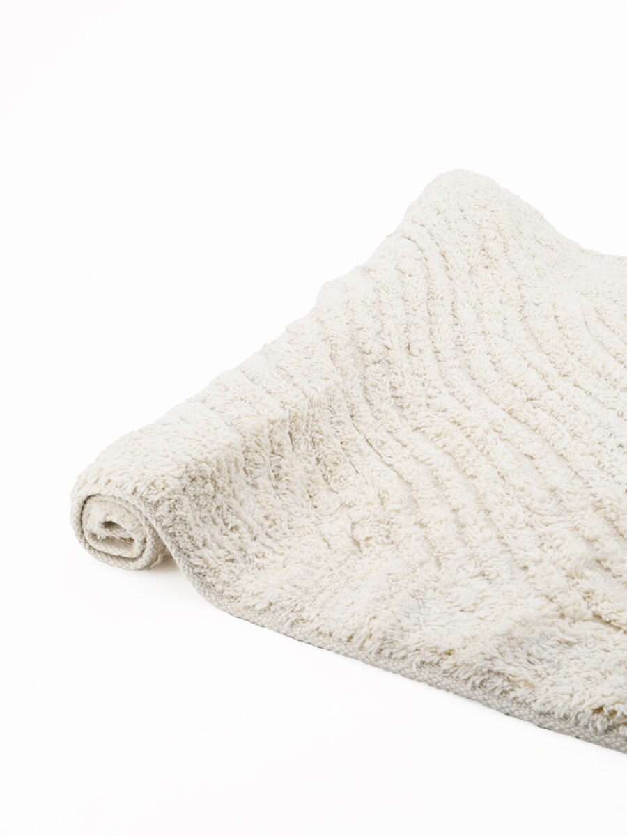 ALFOMBRA DE BAÑO COTTON - NATURAL 