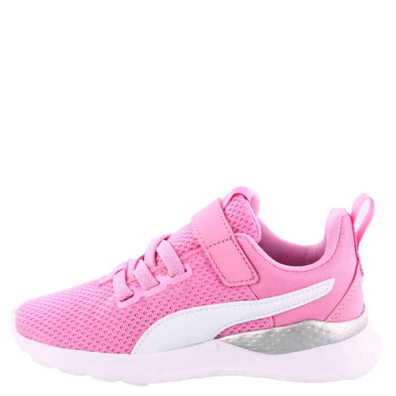 Championes Infantiles Puma Anzarun Lite Kids Rosado - Blanco - Plateado