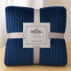 Manta Frazada Polar Suave Invierno 1 plazas Abrigada Azul