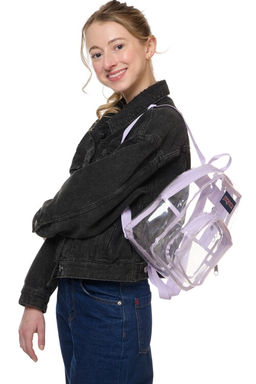 MOCHILA CLEAR MINI PACK PASTEL LILAC