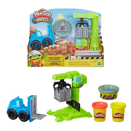 Play-doh Wheels Juego Grúa Y Montecargas Con Masas Play-doh Wheels Juego Grúa Y Montecargas Con Masas