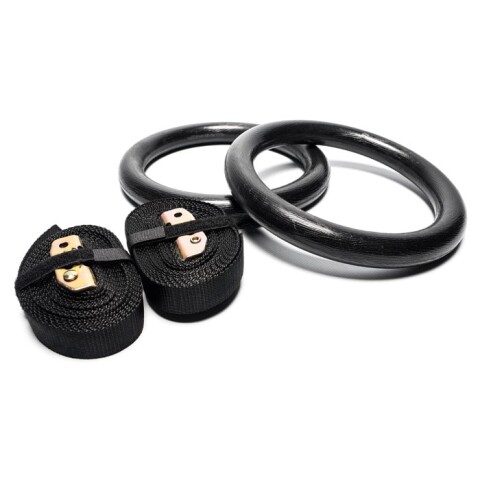 Anillos Olímpicas Crossfit Resina 2,8Cm Negro