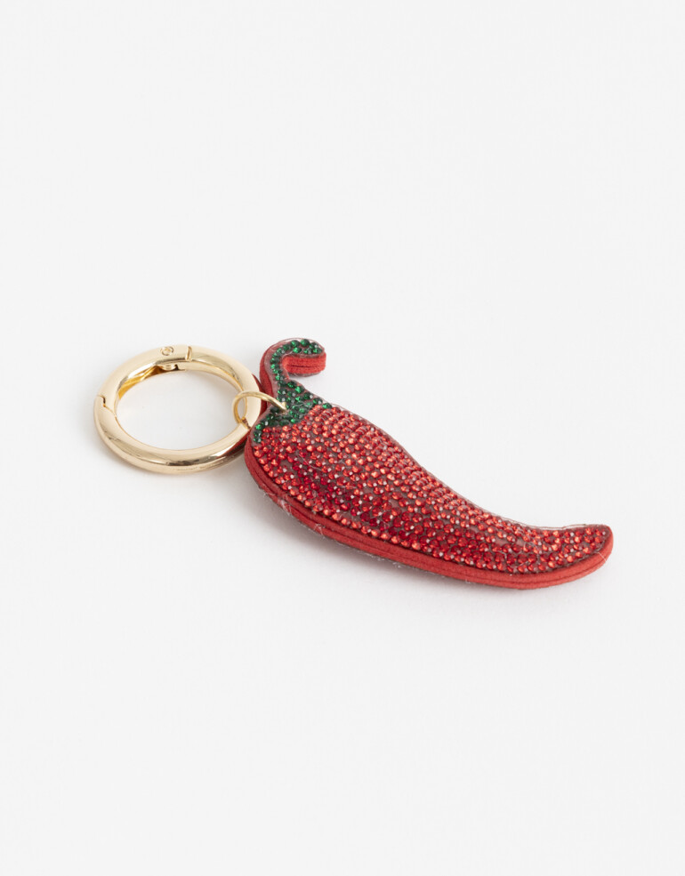 Llavero Strass Llavero Y Bag Charm De Pimiento Strass - Combinacion Bicolor