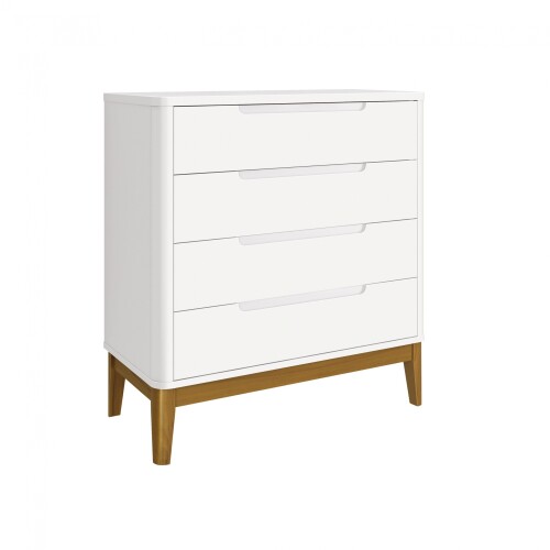 Cómoda 4 cajones Infantil - Boom Blanco