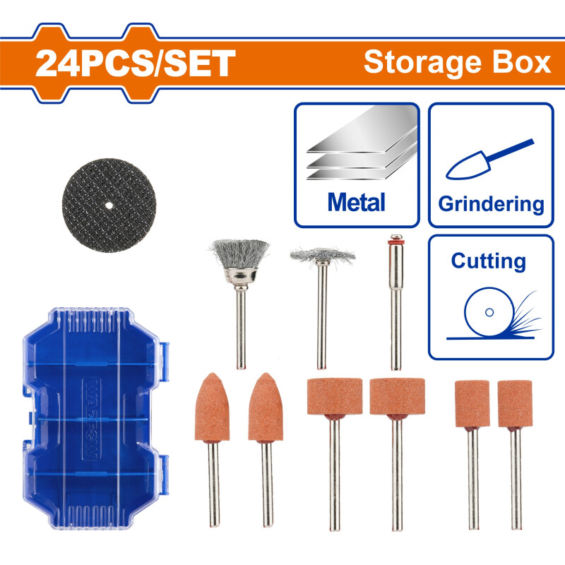 SET X 24 PCS PARA MINI TORNO WADFOW WRR4024 SET X 24 PCS PARA MINI TORNO WADFOW WRR4024