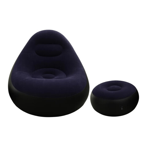 Sillon Inflable Con Apoyapies Sf12562 Hasta 100 Kg VIOLETA
