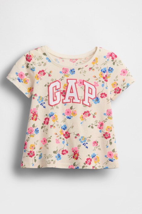 Remera Logo Gap Toddler Niña New Off White