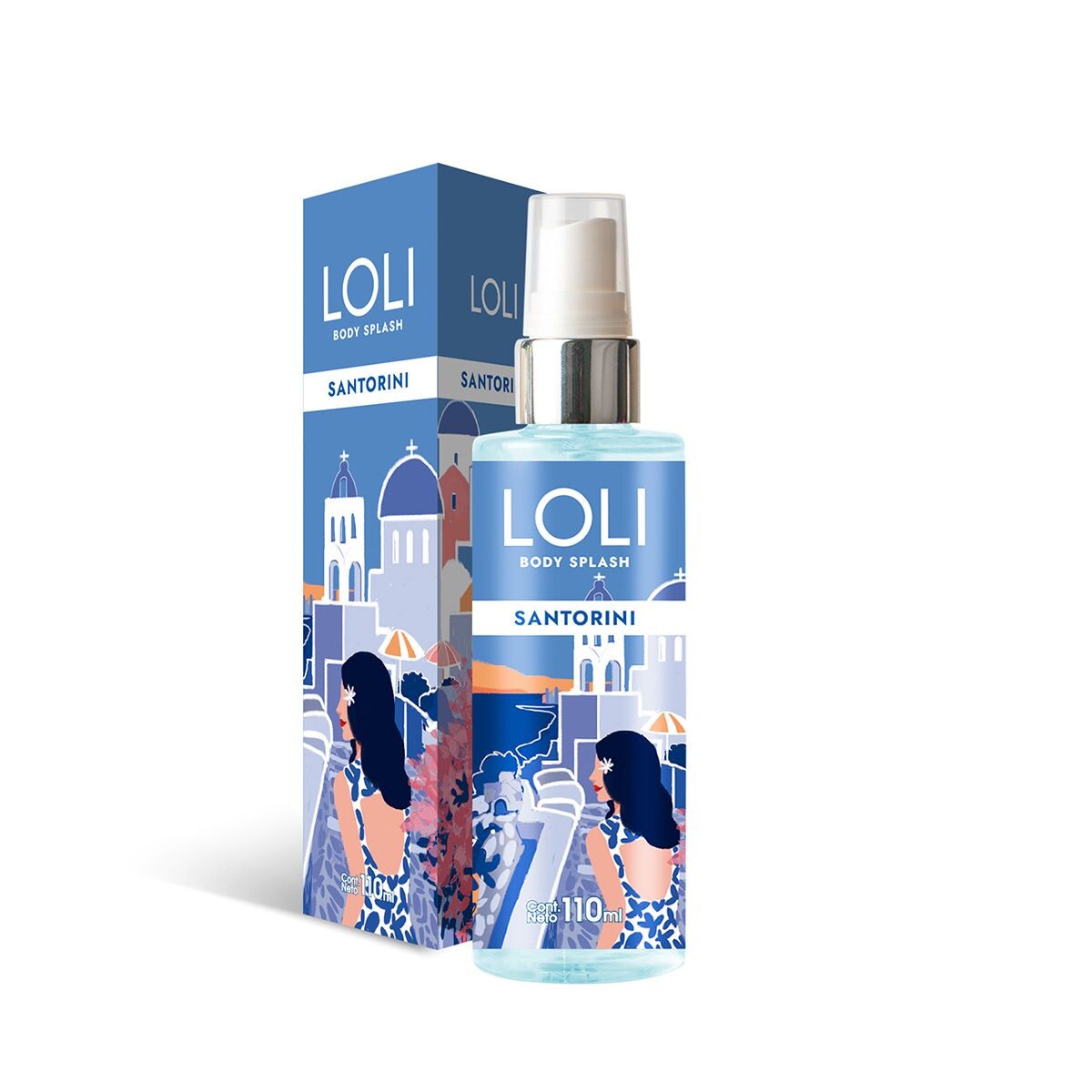 LOLI BODY SPLASH SANTORINI CJ X 110 ML. 