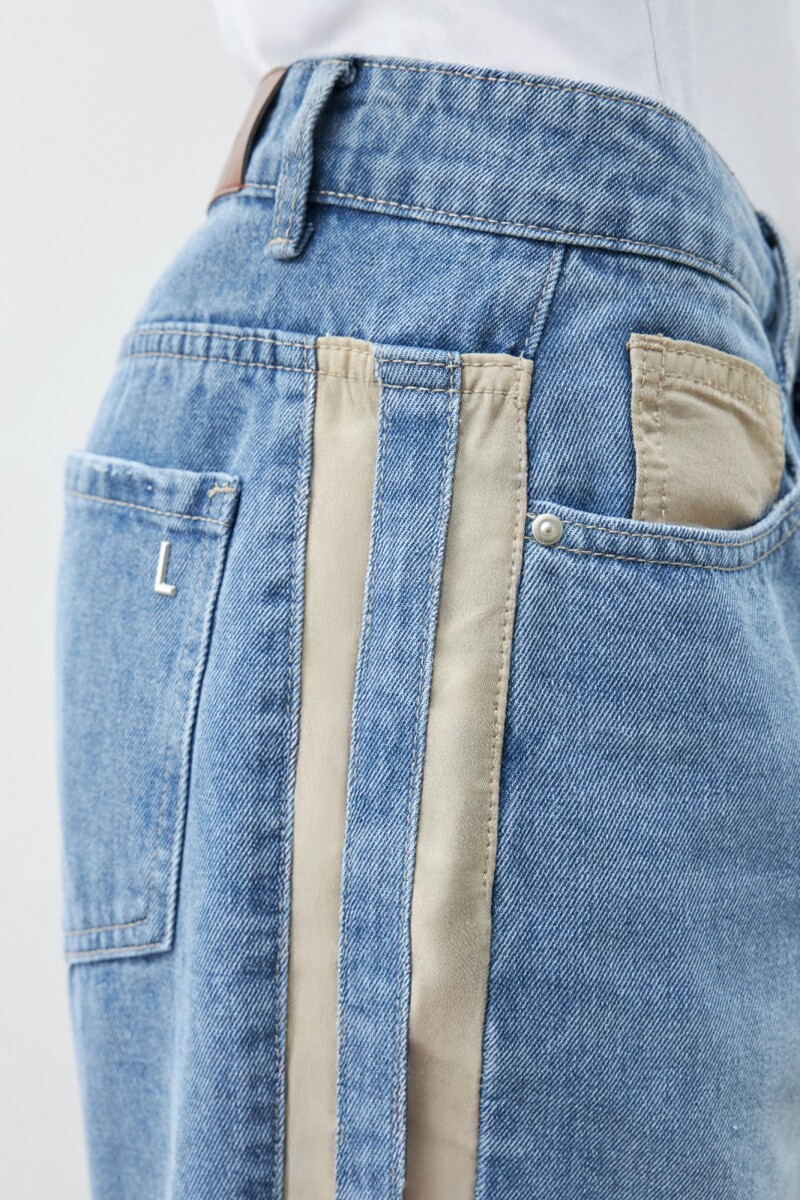 Jean bicolor Cher jean medio