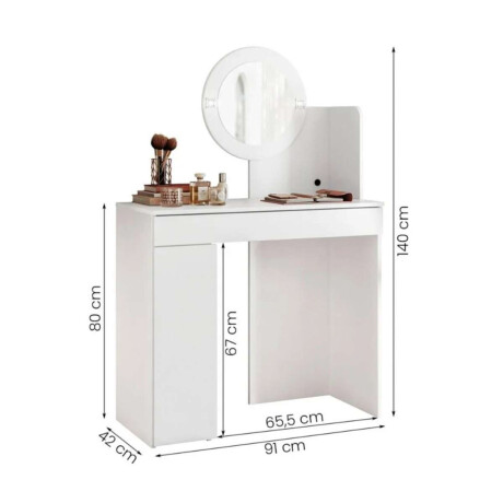Tocador Espejo Led Aurea Blanco