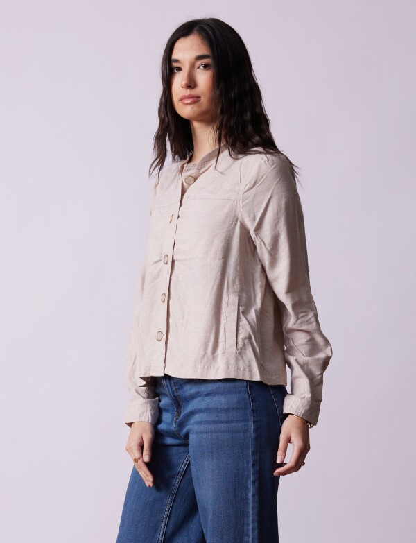 Chaqueta Lino BEIGE