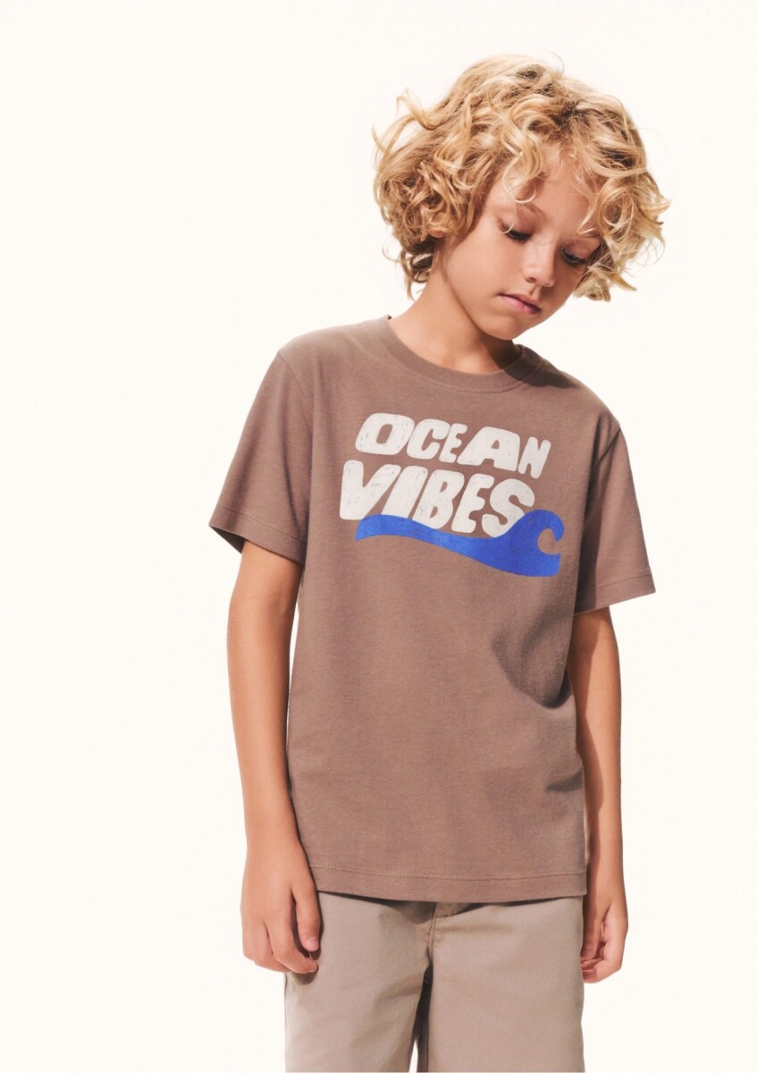 CAMISETA INFANTIL CON ESTAMPA - T-SHIRT MM MASC 