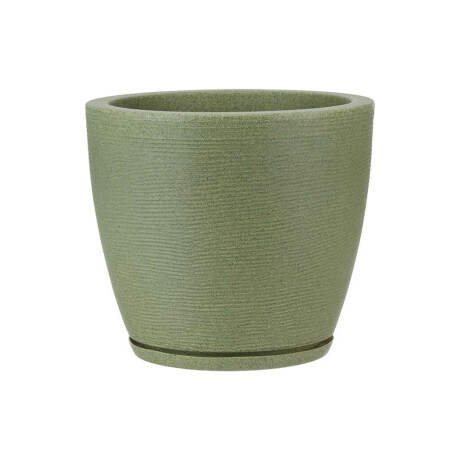 Maceta Amsterda Graphito Efecto Piedra 27X28Cm Verde