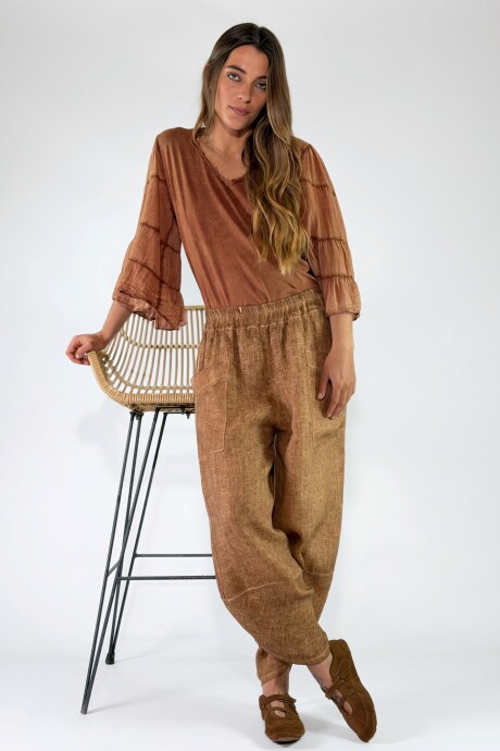 PANTALON BLANES Camel