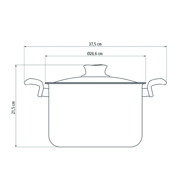 Olla para pasta modelo "PARIS", Ø24cm TR6036
