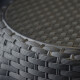 Banqueta simil rattan x10 NEGRO