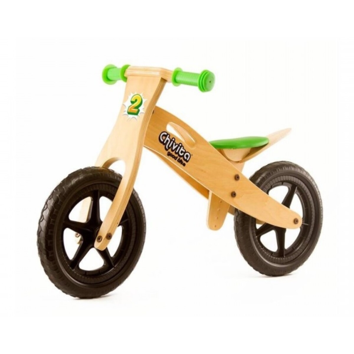 Bicicleta Bicicleta De Madera Chivita ( Balance ) - Verde 