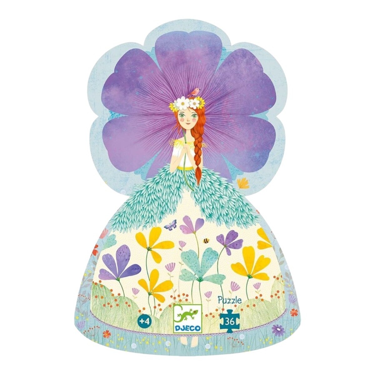 Puzzle Silueta Princesa Primavera Djeco 