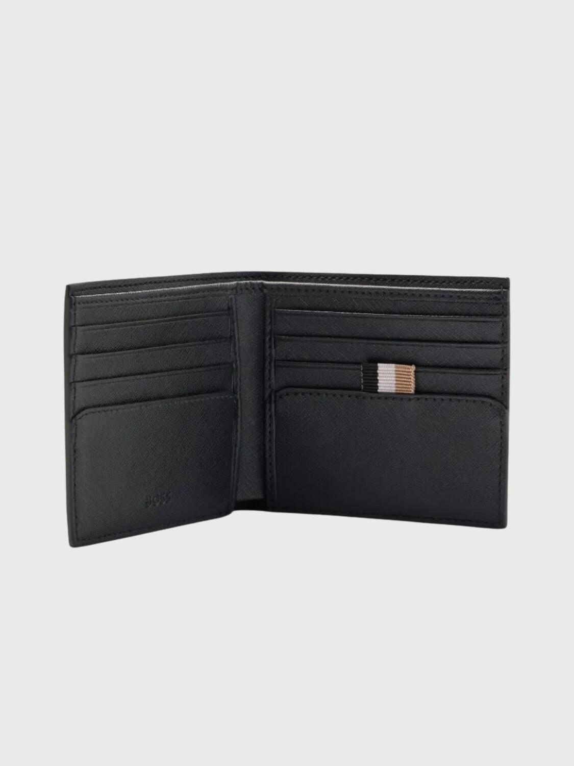BOSS - Billetera de cueron con multiploes compartimentos, ZAIR 0