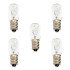 Lámparas E14 15W Luz Cálida Pack x5 Vidrio Resistente Lámparas E14 15W Luz Cálida Pack x5 Vidrio Resistente