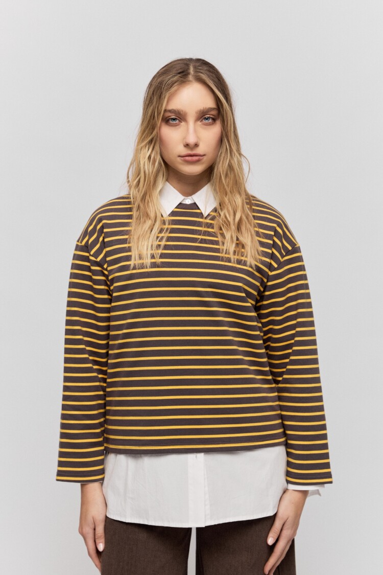 REMERA JORDANA Marrón oscuro