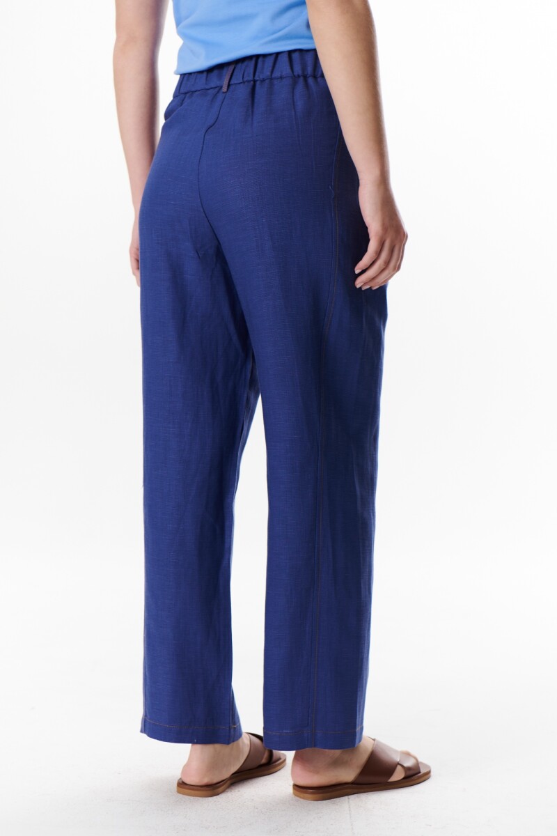 PANTALON LINO SOHO AZUL
