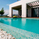 Pastilla piscina malla mosaico vitrificado menta 2.5x2.5Cm 000