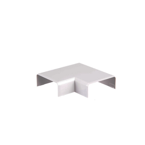 Codo plástico 90° blanco para ducto 40x16mm ZO0715