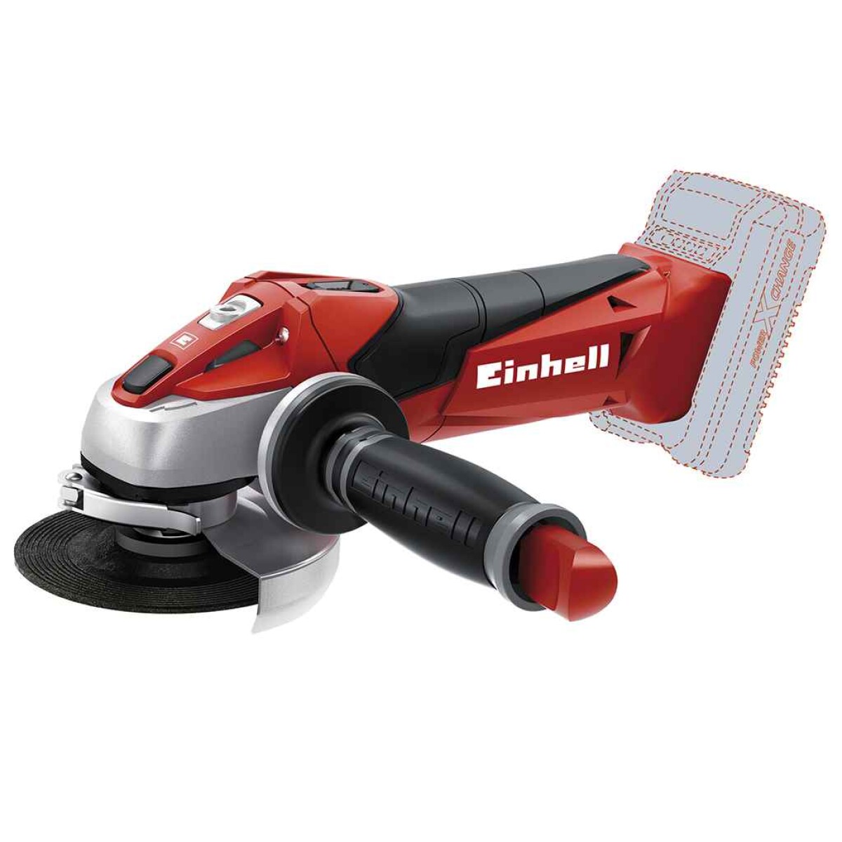 Amoladora 4 1/2'' 18V TE-AG 18 Li Solo (Sin Bat./Carg.) Einh - ROJO-NEGRO 