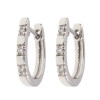 Caravanas Jazmín en oro blanco 18k con brillantes Caravanas Jazmín en oro blanco 18k con brillantes