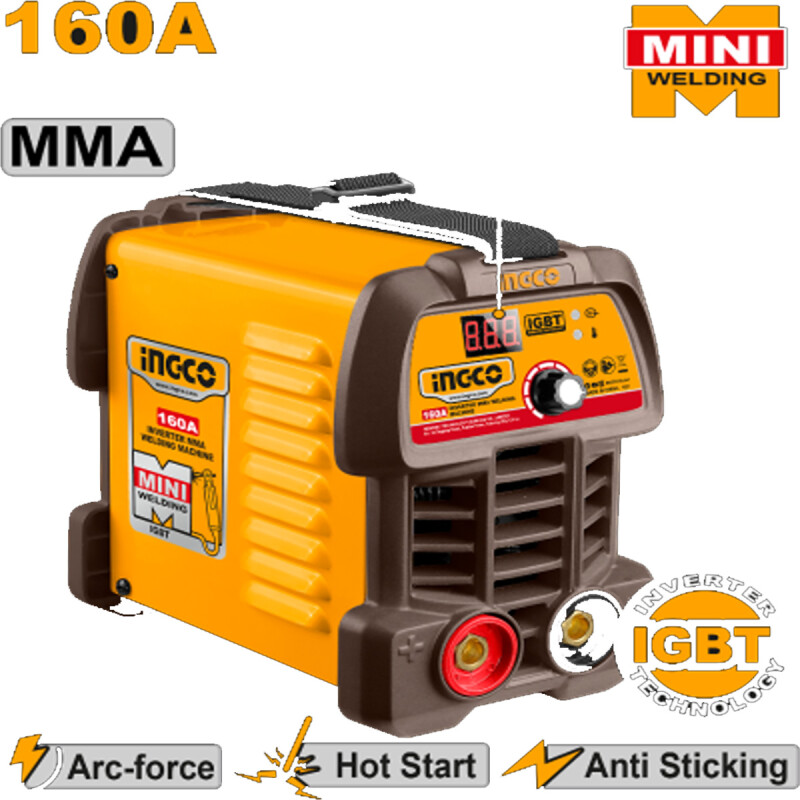 SOLDADORA INVERTER 160AMP IGBT INGCO ING-MMA16049 SOLDADORA INVERTER 160AMP IGBT INGCO ING-MMA16049