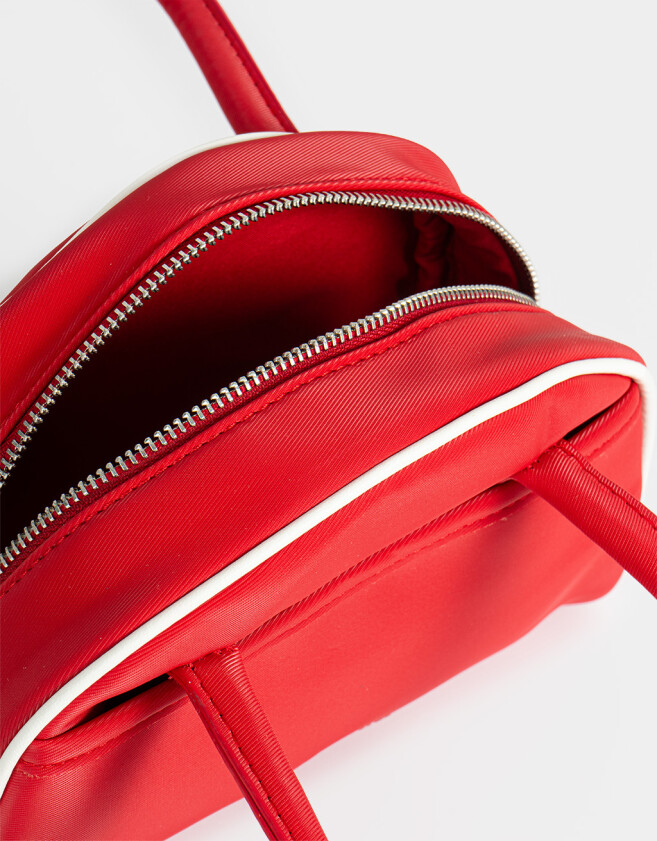 Bowling Cartera Bowling Con Charm - Rojo Burdeaux