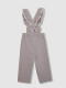 Pantalon Con Tirantes Gris