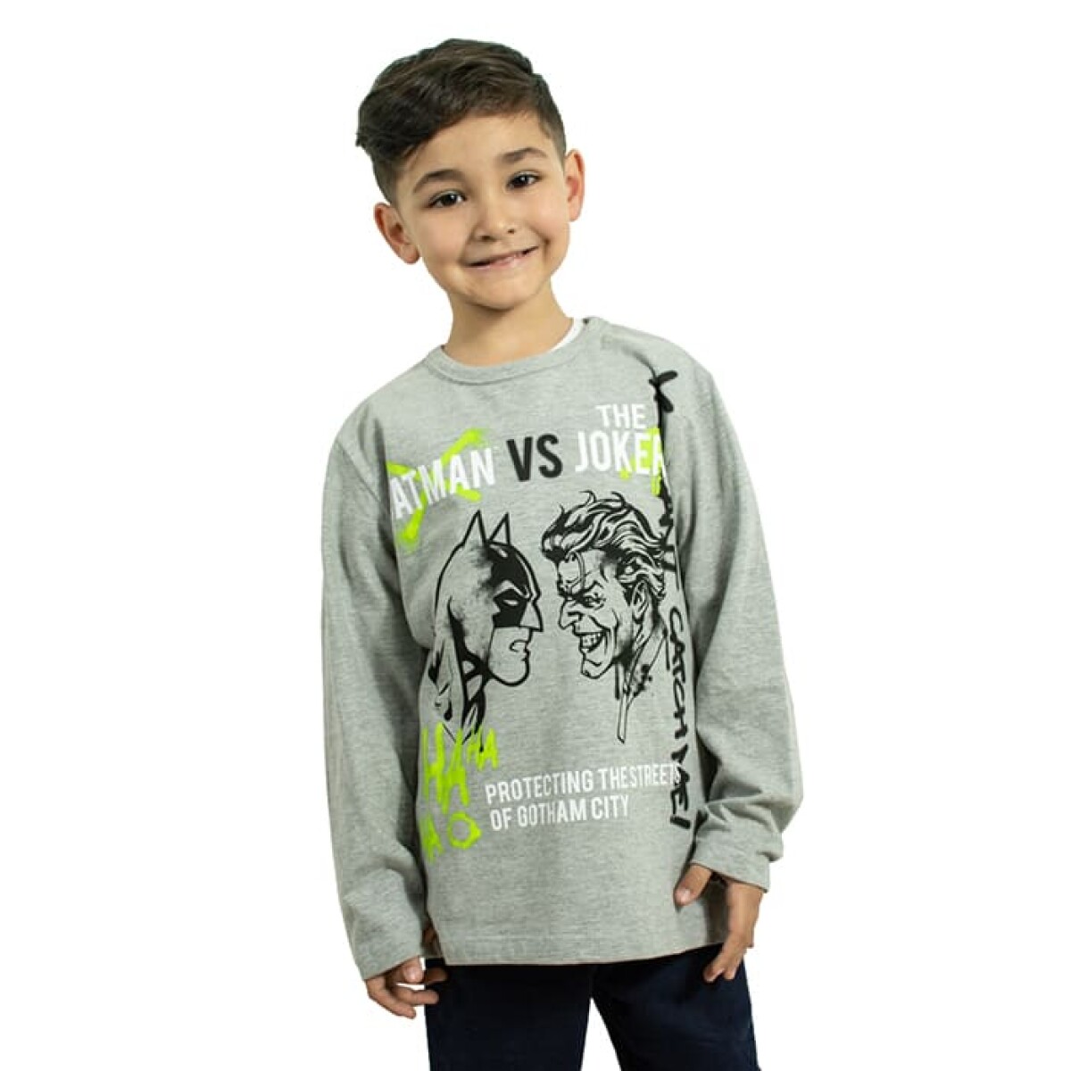 Remera DC Batman de Niños - BAII2315472 - Gris-melange 