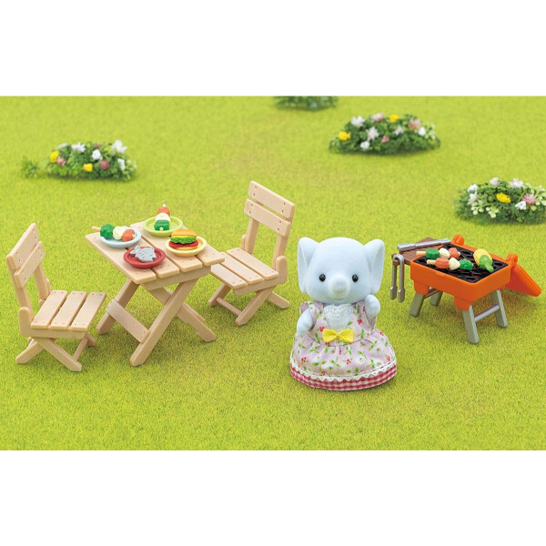 Sylvanian Families Set Barbacoa Picnic Con Muñeco Elefante Sylvanian Families Set Barbacoa Picnic Con Muñeco Elefante