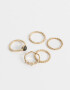 Sets Anillos Piedra Sets De Anillos Con Piedra - Dorado
