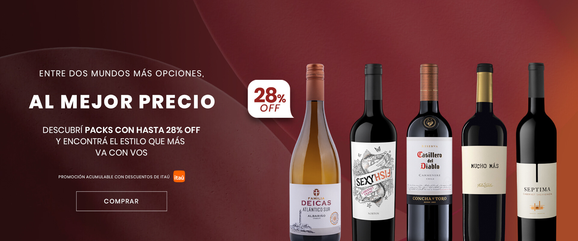 Descubrí packs con hasta 28% Off