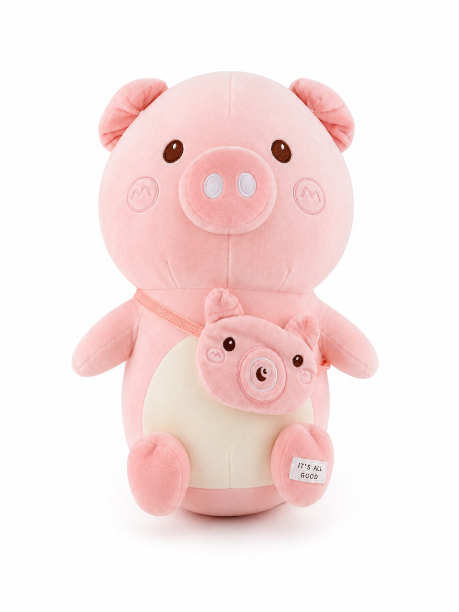 CERDITO CON MORRAL - ROSADO 