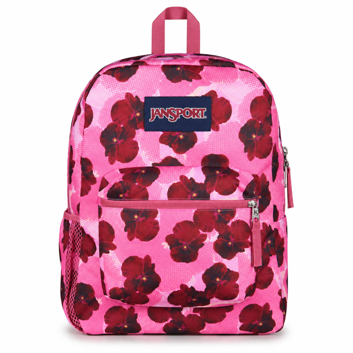 Mochila Escolar Jansport Cross Town Original Unisex Urbana - Digital Fuchsia Multi 