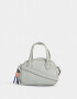 Bowling Cartera Bowling Gris Con Charm - Gris Claro