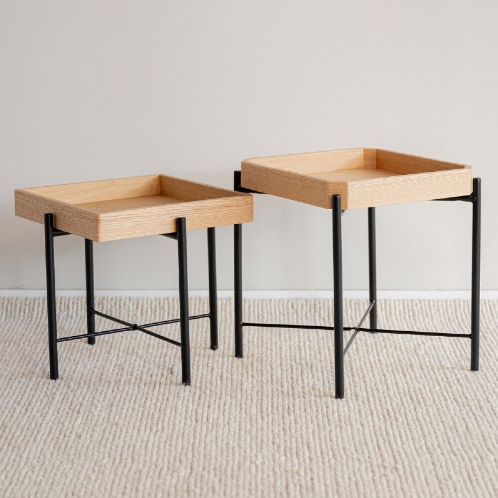 Mesa Nido Baja / Beige y negro Mesa Nido Baja / Beige y negro