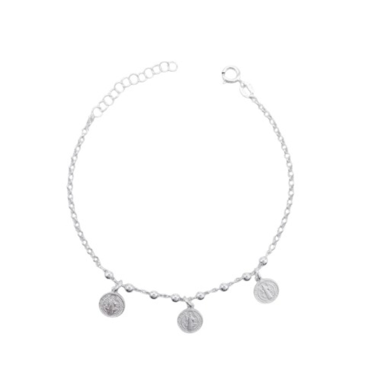 Pulsera de plata 925, SAN BENITO. 