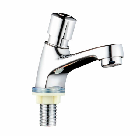 LAVATORIO PRESSMATIC 22MM CROMO CON TEMPORIZADOR AQUALIA NIZA CROMO