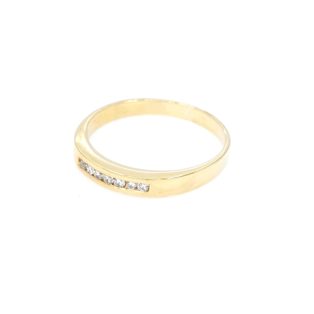 Anillo en oro 18k y 7 brillantes Anillo en oro 18k y 7 brillantes