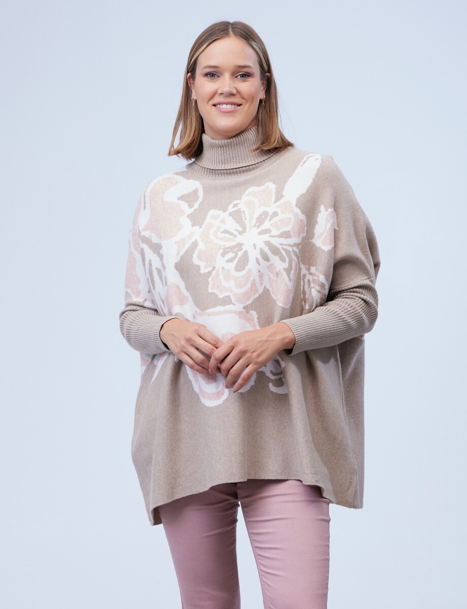 Polera Oversize - Multi/rosa 