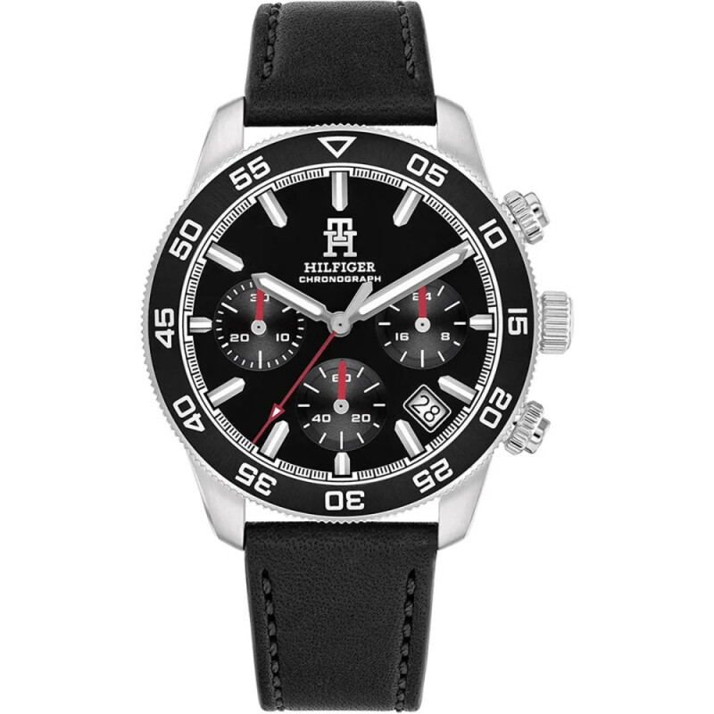 Reloj Tommy Hilfiger 1792162 para hombre en cuero Negro