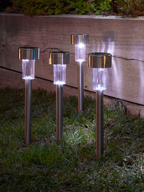 Lámpara solar ALK Ø6xA37cm 4 unidades Lámpara solar ALK Ø6xA37cm 4 unidades