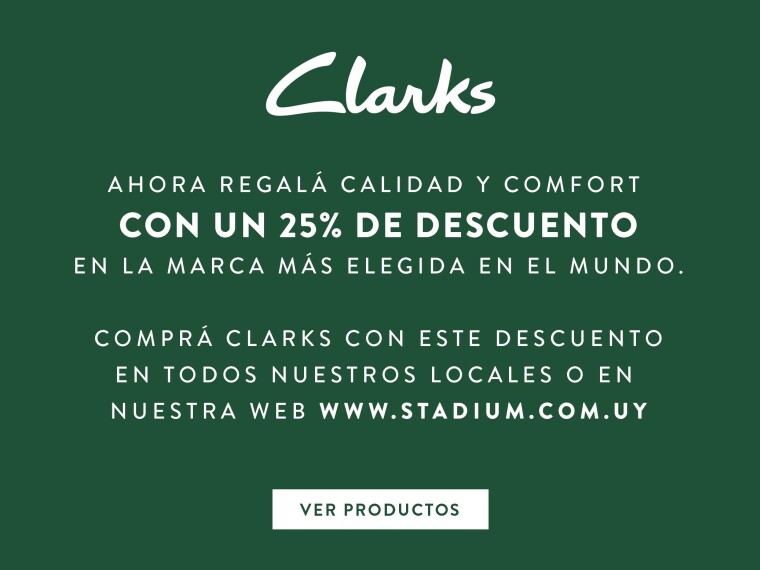 Clarks con 25% OFF en Stadium
